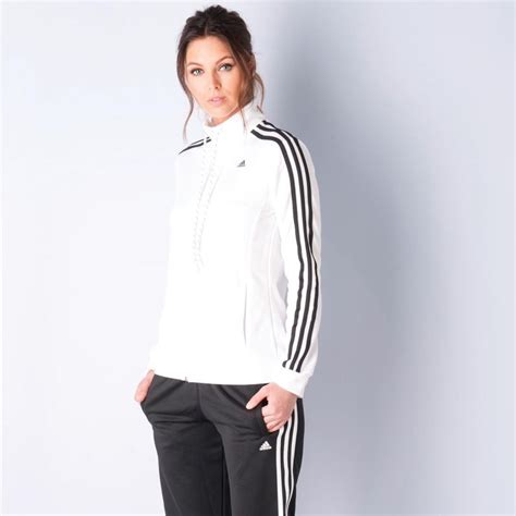 adidas white tracksuits|white adidas tracksuit women's.